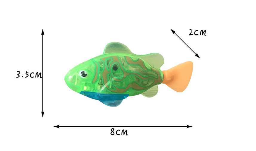 Led Light Swimmer: Interactive Pet Fish Electronic Cat Toys With Grass