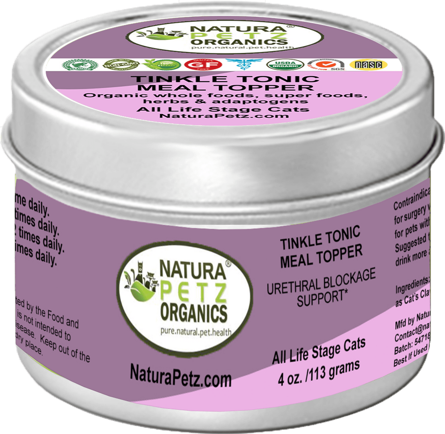 Tinkle Tonic Meal Topper for Urethral Health Support in Pets
