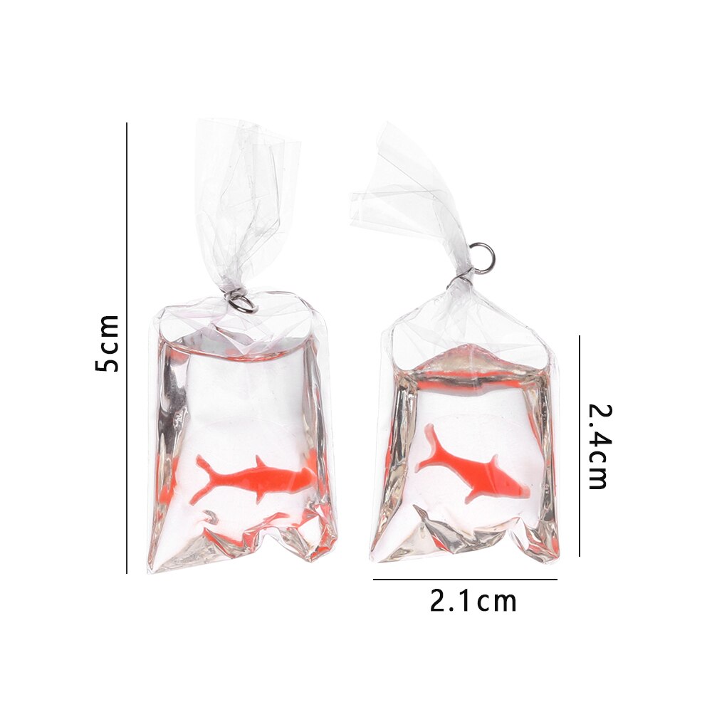 1Pair Artificial Water Bag Fish Miniature