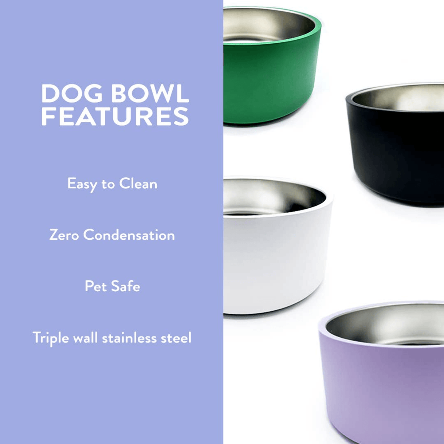 Premium Non-Slip Stainless Steel Dog Bowl for Medium to Large Breeds