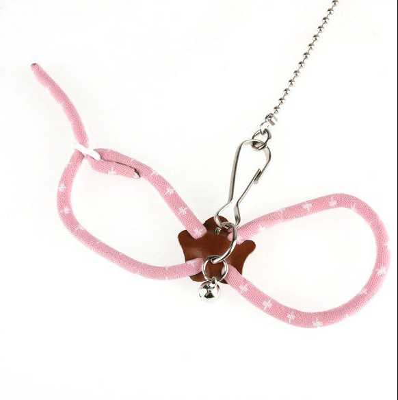 Super Soft Adjustable Hamster Traction Rope With Bell