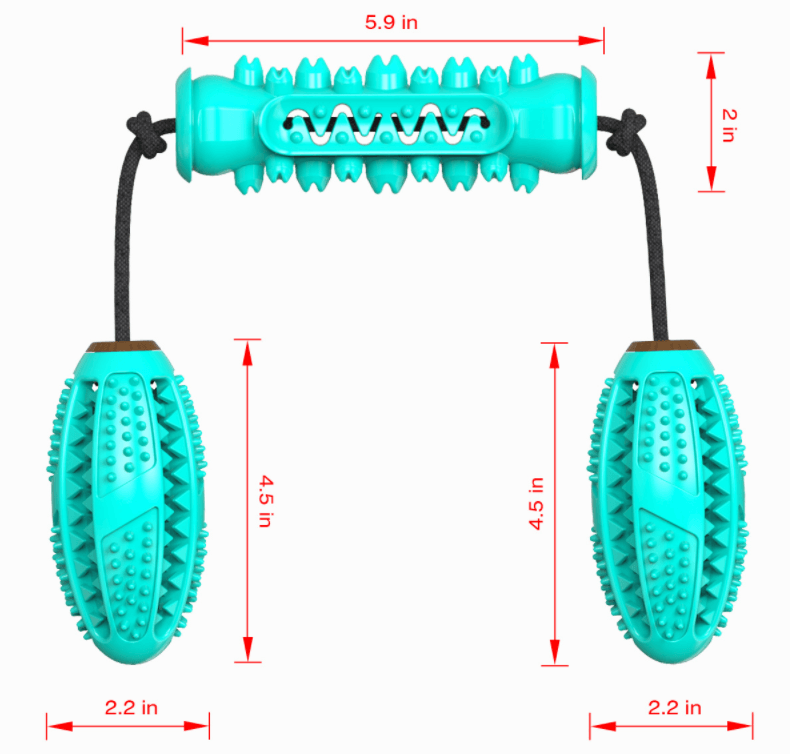 Pet Dental Delight: 360° Molar Bumps And Teeth Cleaning Toy
