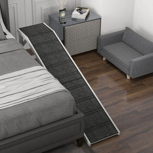 Ramp For Dog Bed, Pet Ramp For Dog With Non-slip Carpet And Top