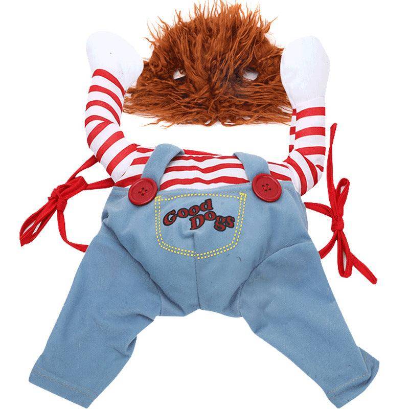 Funny Halloween Pet Costume: Dagger Pet Changing Clothes