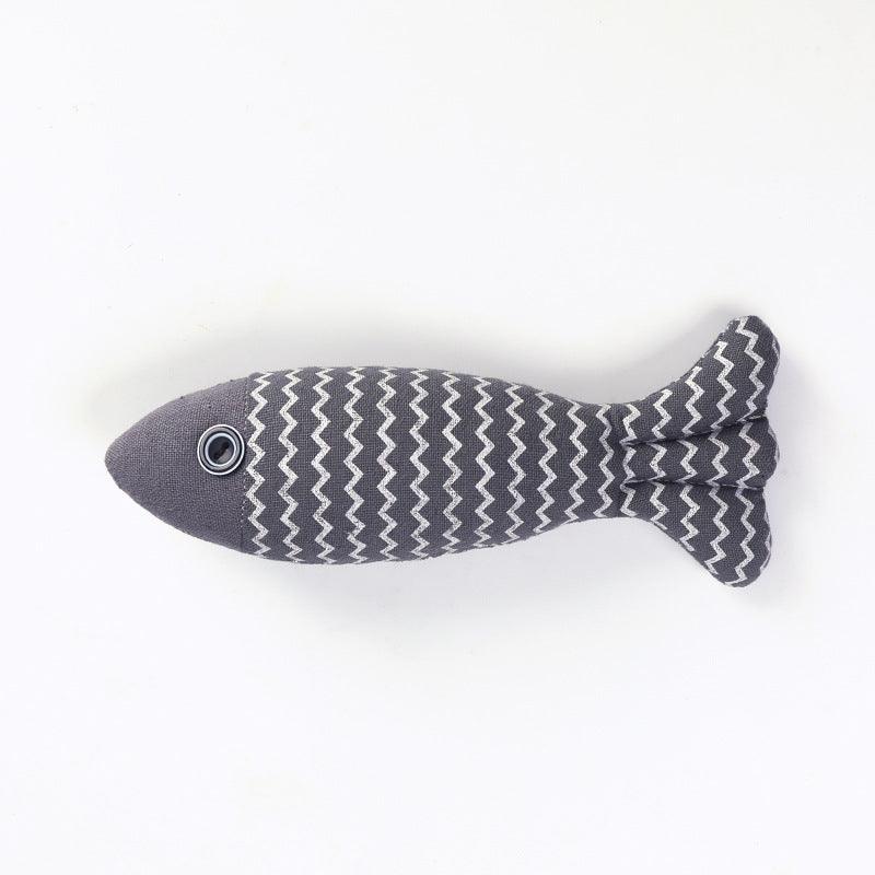 Linen Fish Pillow Cat Toy - The Hilarious Self-Hey Cat Entertainer