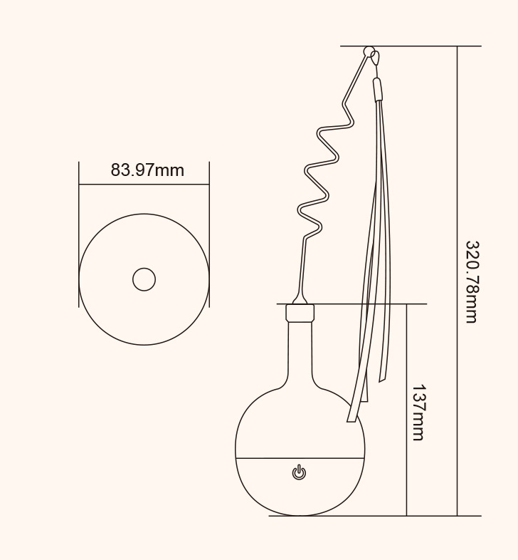 Playful feline wand with rolling ball and motion sensor.