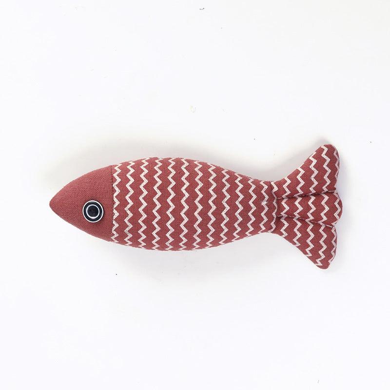Linen Fish Pillow Cat Toy - The Hilarious Self-Hey Cat Entertainer