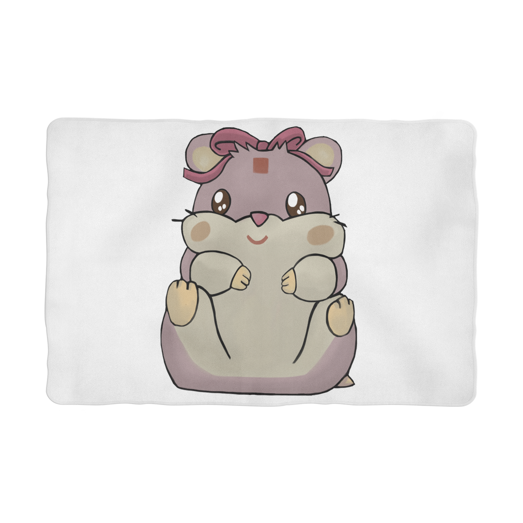 Purple Hamster Sublimation Pet Blanket