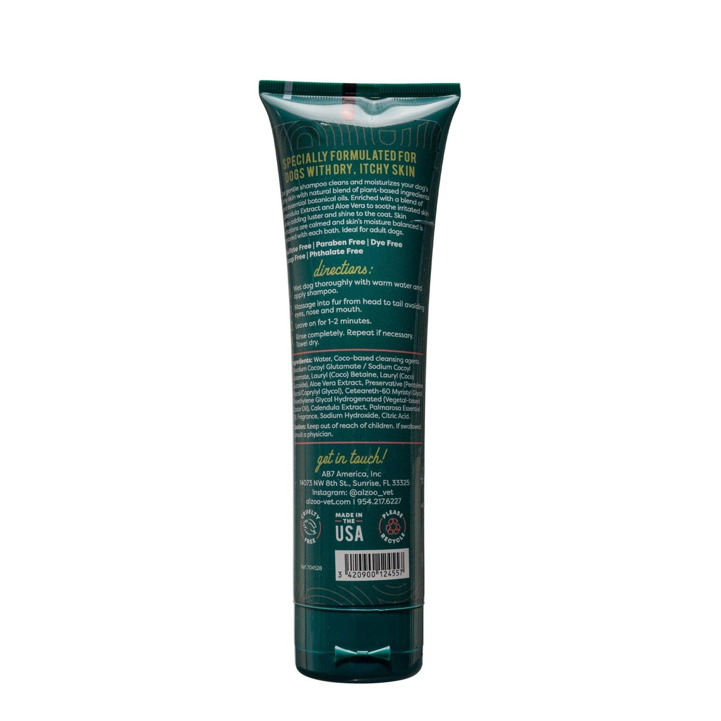 ALZOO Plant-Based Anti-Itch Shampoo for Dogs – 8oz