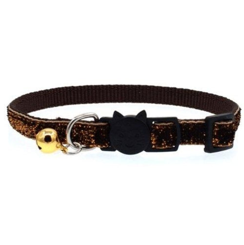 Colorful Fish Scale Cat Collar With Adjustable Bell - Stylish And Safe