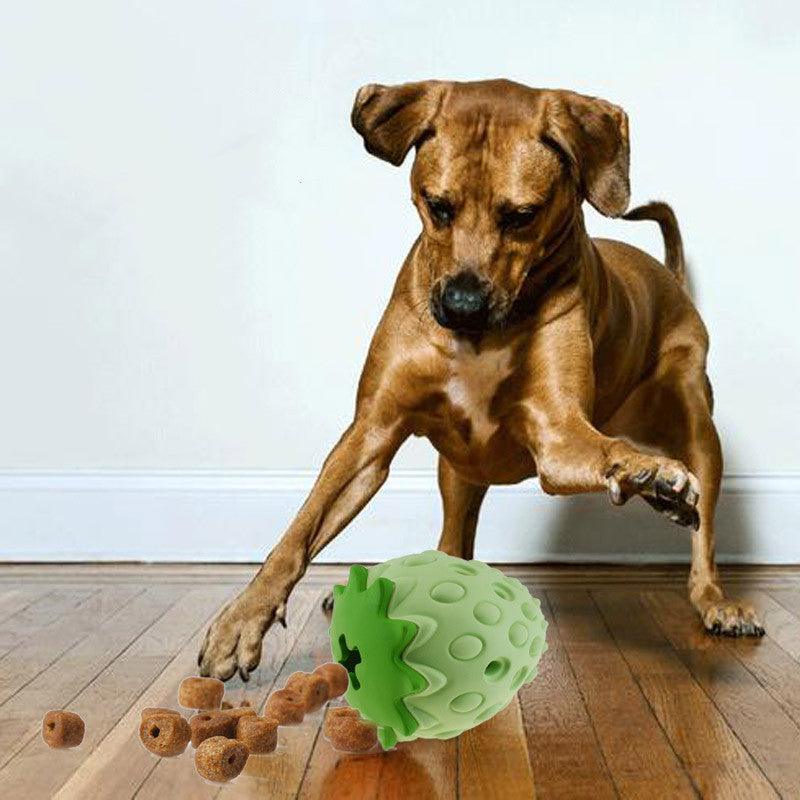 Strawberry Surprise Leaky Food Ball - Durable Chew Toy For Dogs And