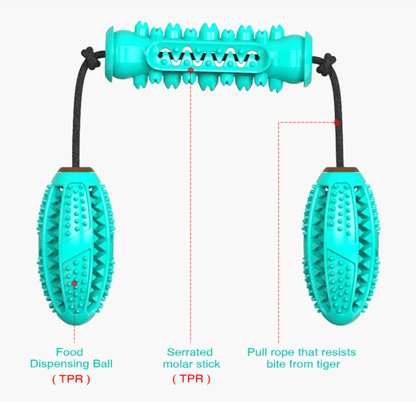 Pet Dental Delight: 360° Molar Bumps And Teeth Cleaning Toy
