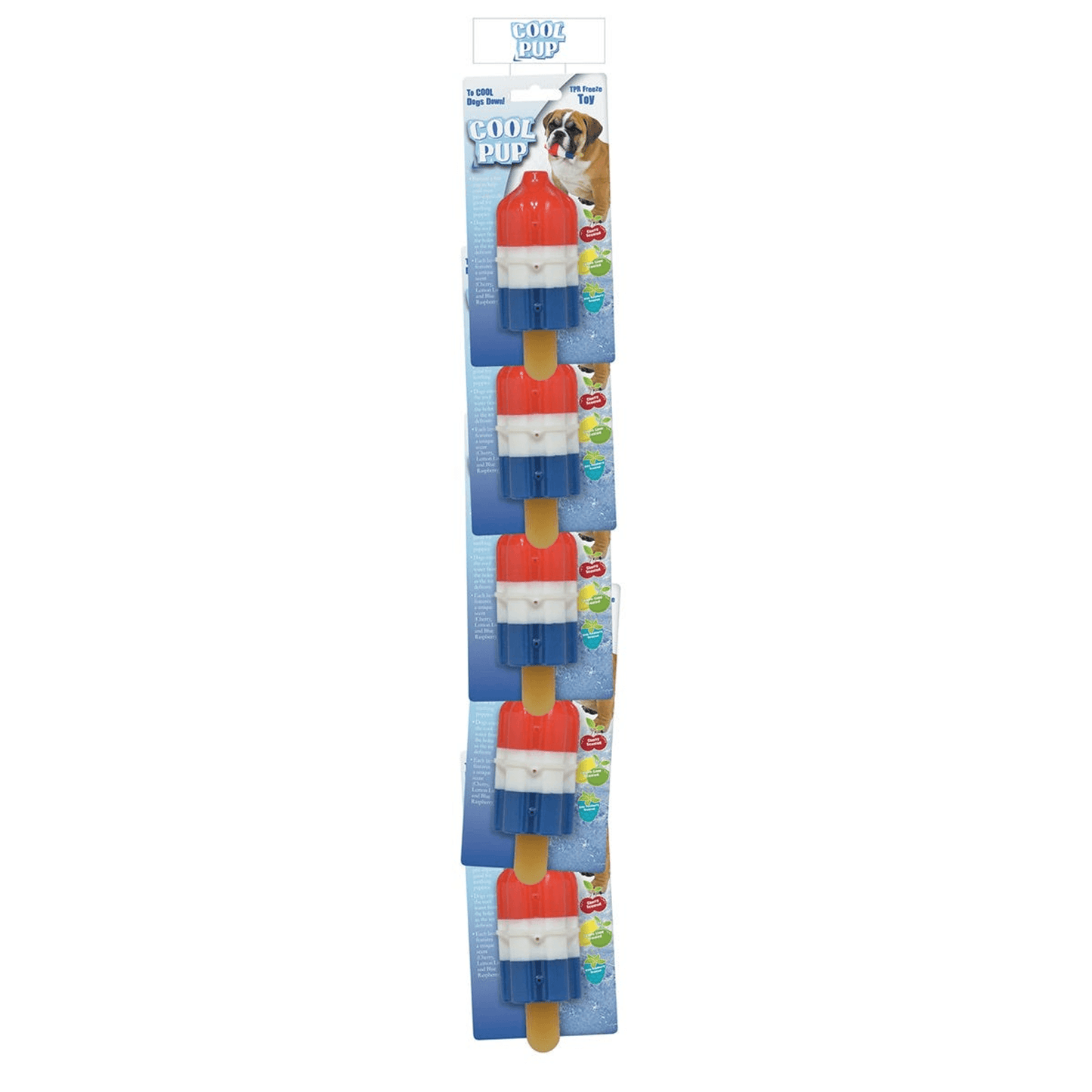 Mini Rocket Pop Chew Toy Clip Strip - 5 Pack