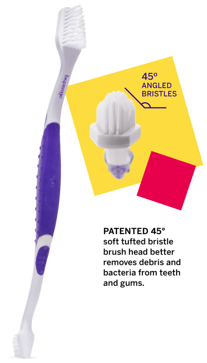 Petsmile Professional Pet Toothbrush with 45-Degree Dual-Ended Design