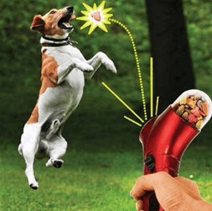 The Pawsome Treat Blaster: Portable Pet Food Catapult Feeder