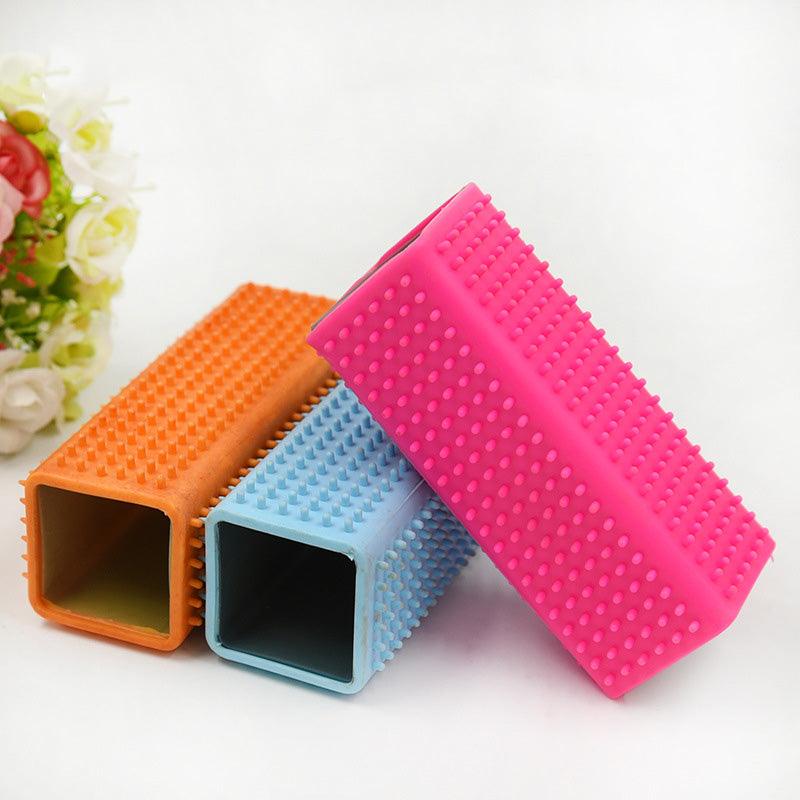 Pet Dog Puppy Cat Bath Brush Comb Depilation Silicone Massage Grooming