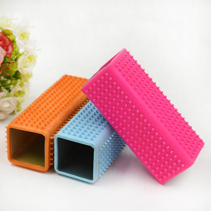 Pet Dog Puppy Cat Bath Brush Comb Depilation Silicone Massage Grooming