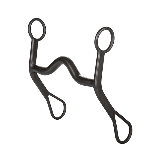 Tabelo BS Medium Port Black Steel Grazing Bit with 6.5" Cheeks