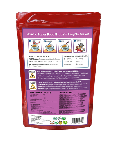 Petz Kitchen Super Food Broth for Enhanced Cellular Health