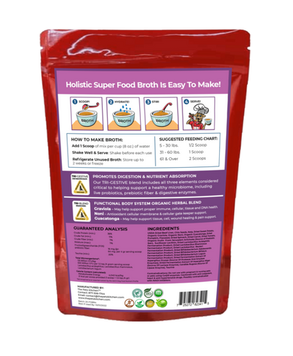 Petz Kitchen Super Food Broth for Enhanced Cellular Health