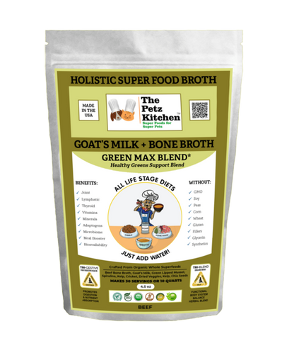 Goat's Milk & Bone Broth Green Max Blend for Optimal Pet Health