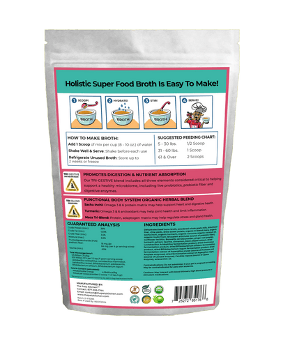 Petz Kitchen Goats Milk & Bone Broth Protein Max Blend for Complete