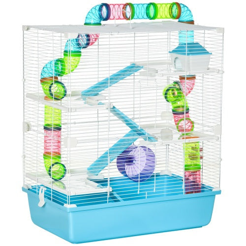 Oversized 23 Hamster Cage With Tube And Tunnel, Portable Carrying