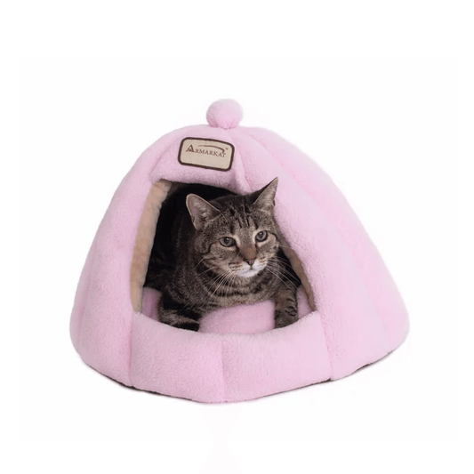 Armarkat Soft Pink Cat Bed - 18x18x16 inches