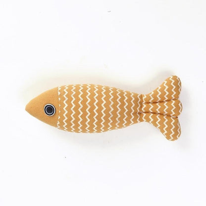 Linen Fish Pillow Cat Toy - The Hilarious Self-Hey Cat Entertainer