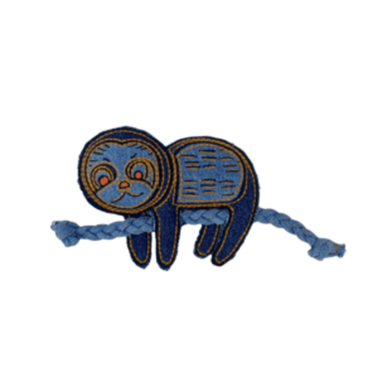 Sloth Crinkle and Tug Rope Toy – 2-in-1 Adventure