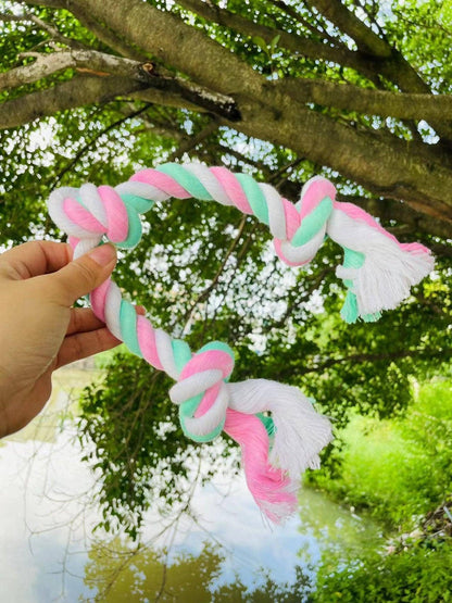 3-Knot Eco-Friendly Cotton Dog Chew Rope Toy