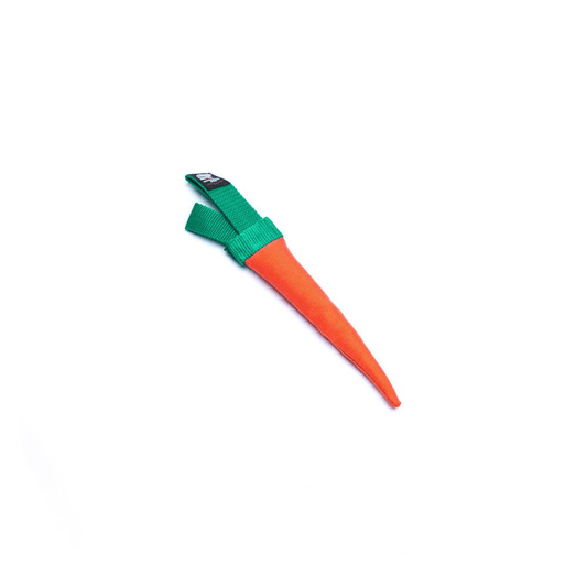 Durable Squeaky Carrot Dog Toy - Small Size