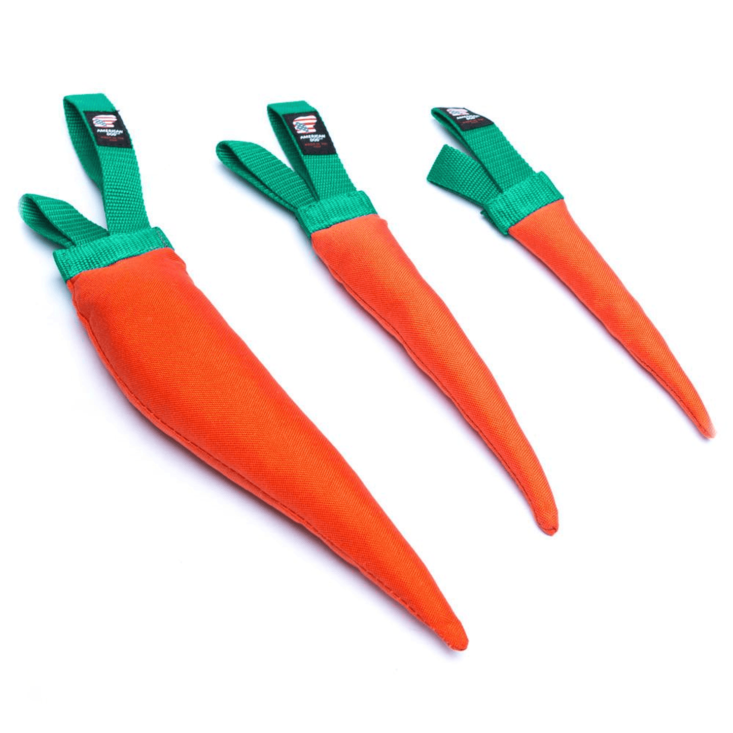 Durable Squeaky Carrot Dog Toy - Small Size
