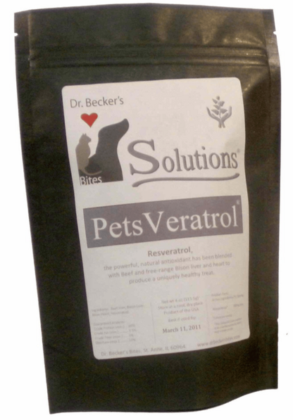 PetsVeratrol Resveratrol Antioxidant Bites for Canine and Feline