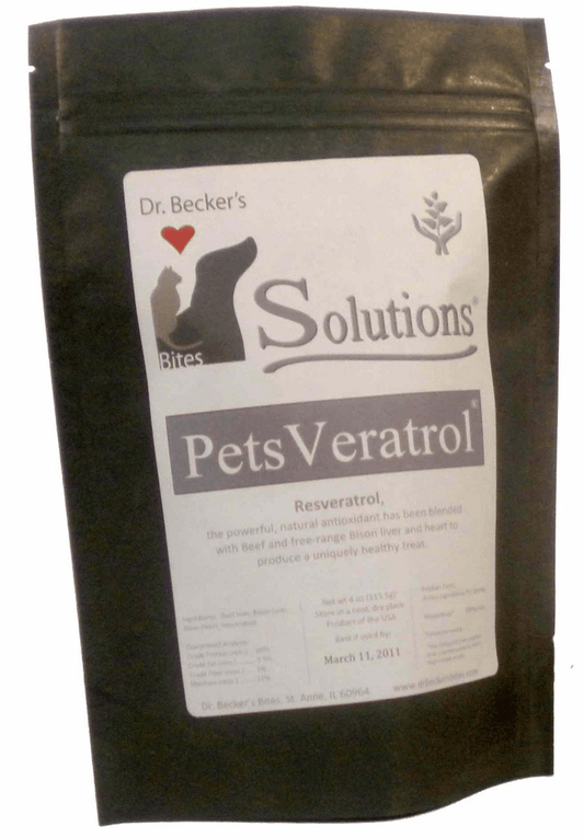 PetsVeratrol Resveratrol Antioxidant Bites for Canine and Feline