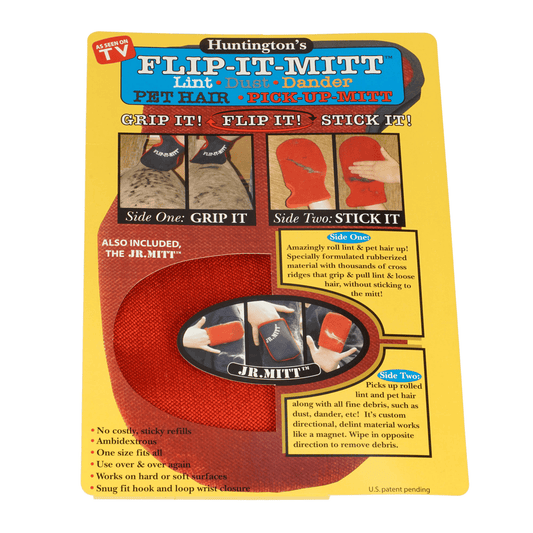 Huntington's Flip-It-Mitt: Ultimate Pet Hair Removal Tool