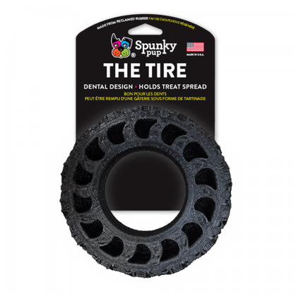 Eco-Friendly Reclaimed Rubber Dog Chew Toy - The Tire by Spunky Pup