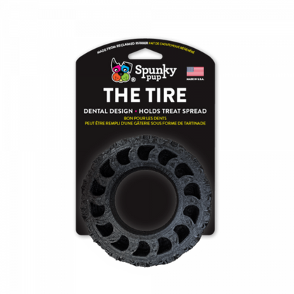 Eco-Friendly Reclaimed Rubber Dog Chew Toy - The Tire by Spunky Pup