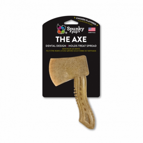 Spunky Pup Chicken-Flavoured Durable Nylon Axe Chew Toy