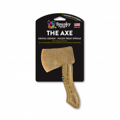 Spunky Pup Chicken-Flavoured Durable Nylon Axe Chew Toy