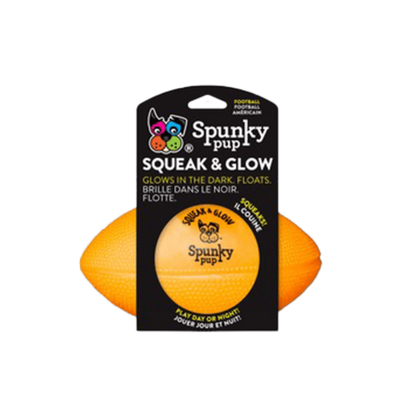 Squeak & Glow Football - Spunky Pup