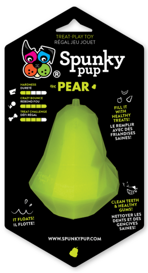 Spunky Pup Interactive Apple Dog Toy for Treats and Healthy Play