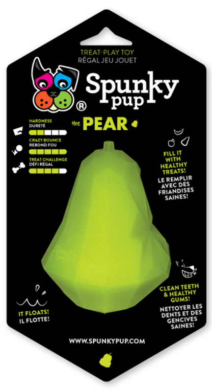 Spunky Pup Interactive Apple Dog Toy for Treats and Healthy Play
