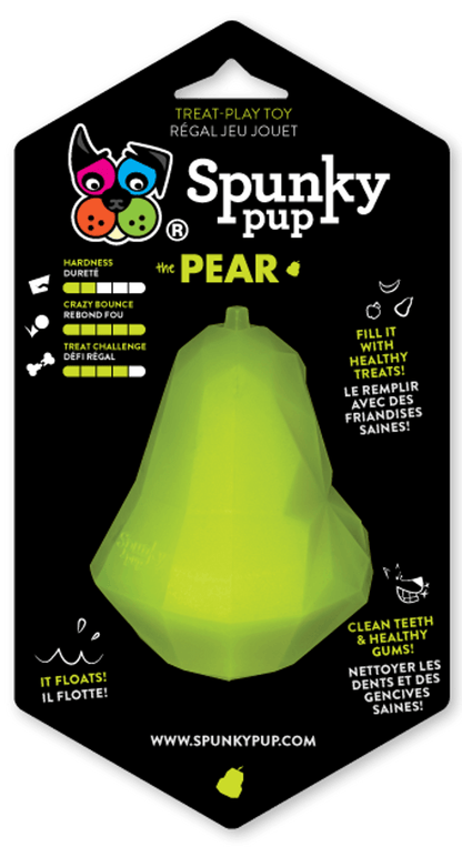Spunky Pup Interactive Apple Dog Toy for Treats and Healthy Play