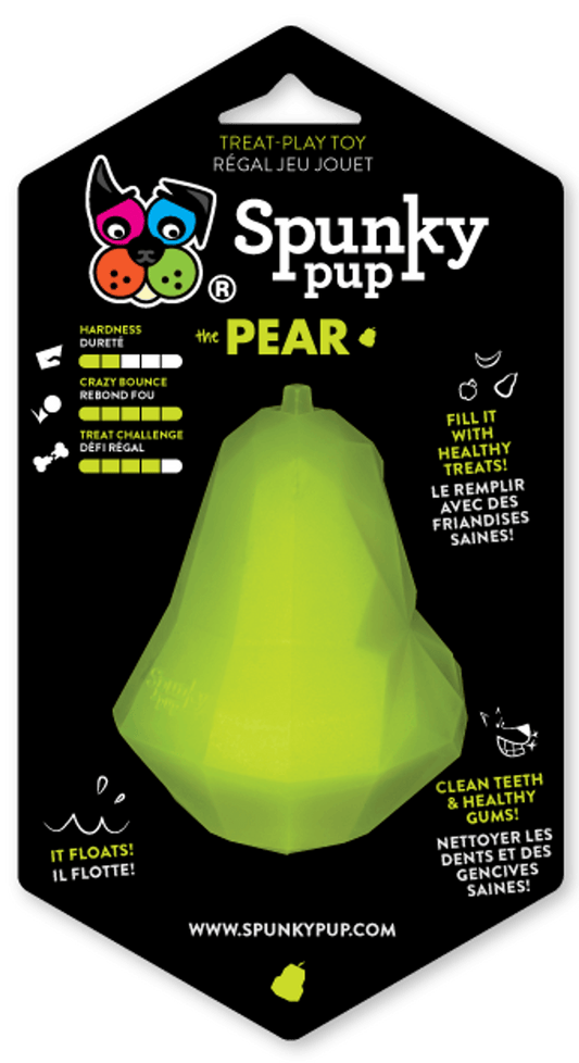 Spunky Pup Interactive Apple Dog Toy for Treats and Healthy Play