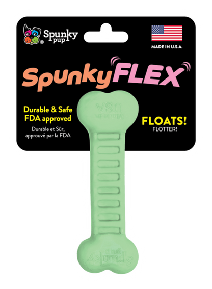 SpunkyFLEX Durable and Flexible Dog Bone Toy - Made in USA