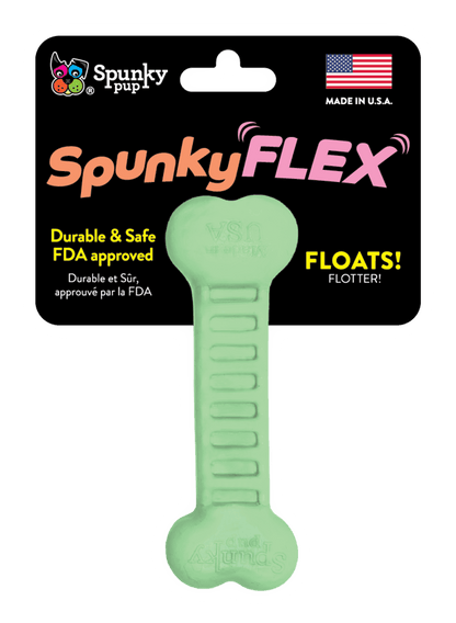 SpunkyFLEX Durable and Flexible Dog Bone Toy - Made in USA