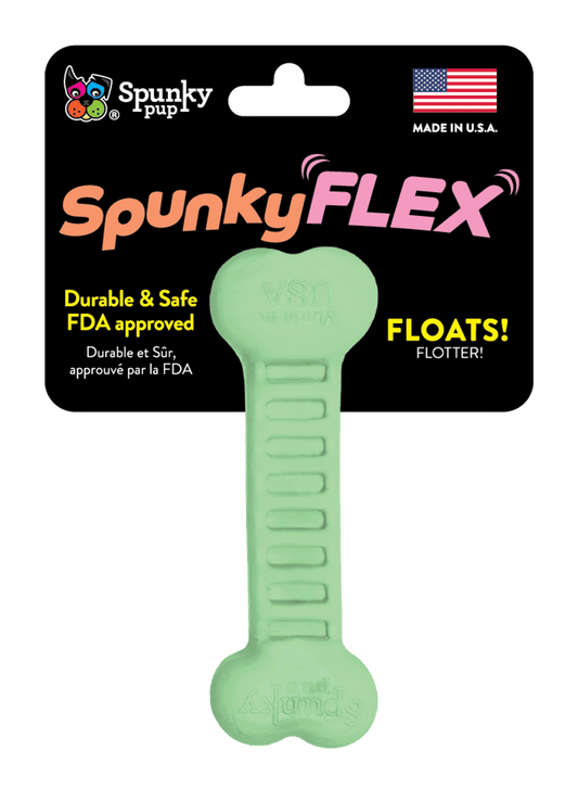SpunkyFLEX Durable and Flexible Dog Bone Toy - Made in USA