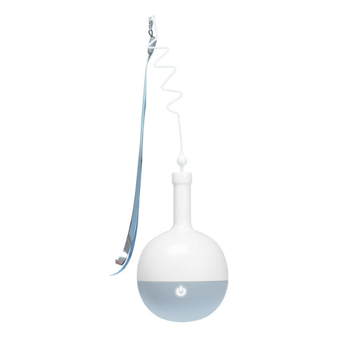 Playful feline wand with rolling ball and motion sensor.