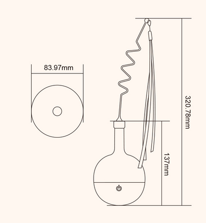Playful feline wand with rolling ball and motion sensor.